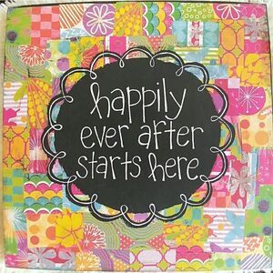 NEW Canvas Painting  HAPPILY EVER AFTER